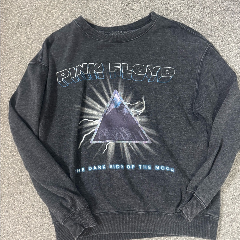 Pink Floyd 'The Dark Side of the Moon' Graphic Sweatshirt - Dark Gray